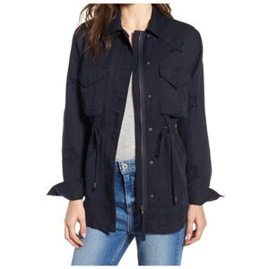 Rails Lancaster trooper military utility Jacket In Indigo Stars size XS